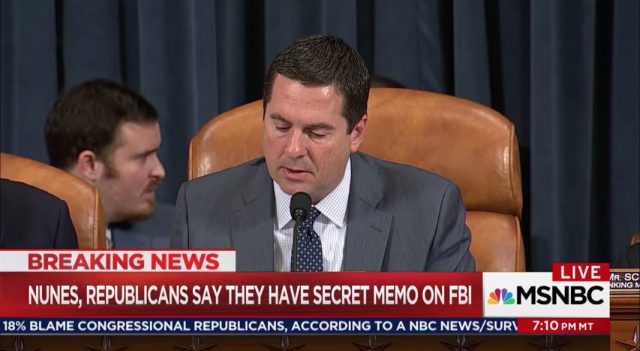 DOJ Dismisses Nunes Memo: ‘We are Currently Unaware of any Wrongdoing ...