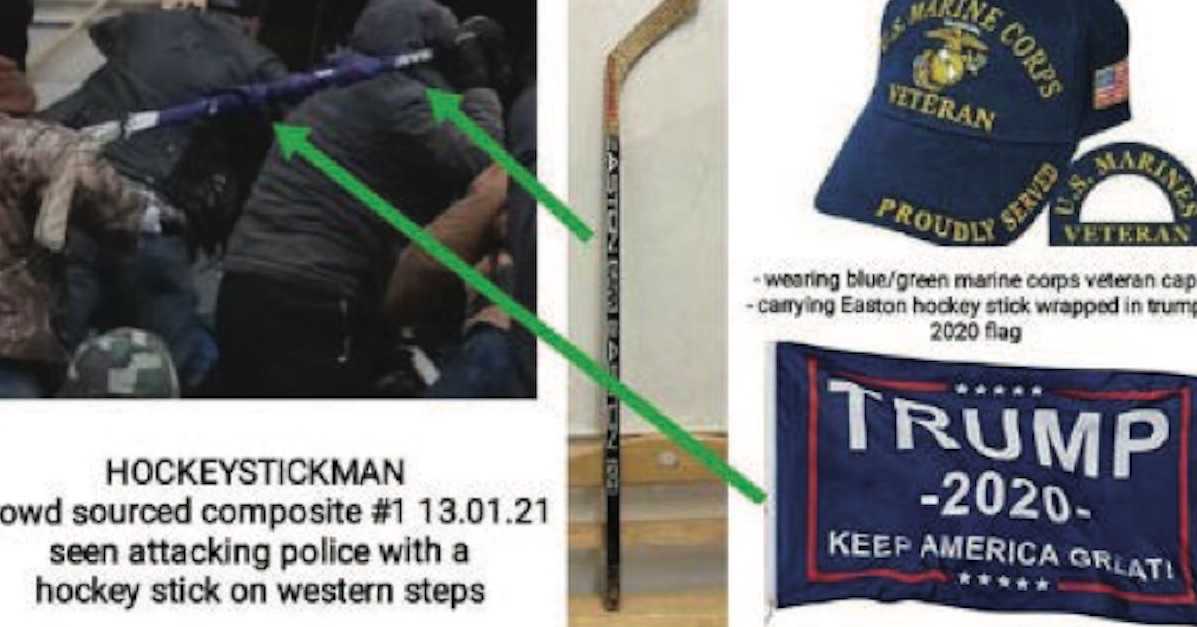 Hockey Stick Man Michael Joseph Foy Charged in Capitol Case Law & Crime