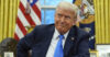 Donald Trump in the Oval Office.
