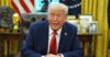 President Donald Trump speaks after signing an executive order in the Oval Office of the White House, Monday, Feb. 3, 2025, in Washington. (AP Photo/Evan Vucci)
