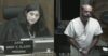 Judge Mindy Glazer and Carlos Santi in court