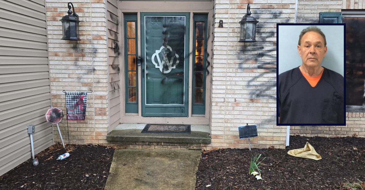 Man finds woman from car accident, spray paints home: Cops