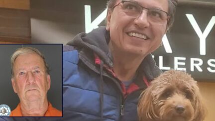 Inset: Michael Graham-Hyde (Aurora Police Dept.). Background: Rafael 