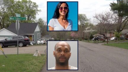 Inset, top to bottom: Latawyne Osborne (Knoxville Police Dept.) and Danishka Sibaja Mejia (Facebook). Background: The area in Knoxville where Osborne forced Mejia to overdose at gunpoint (WBIR).