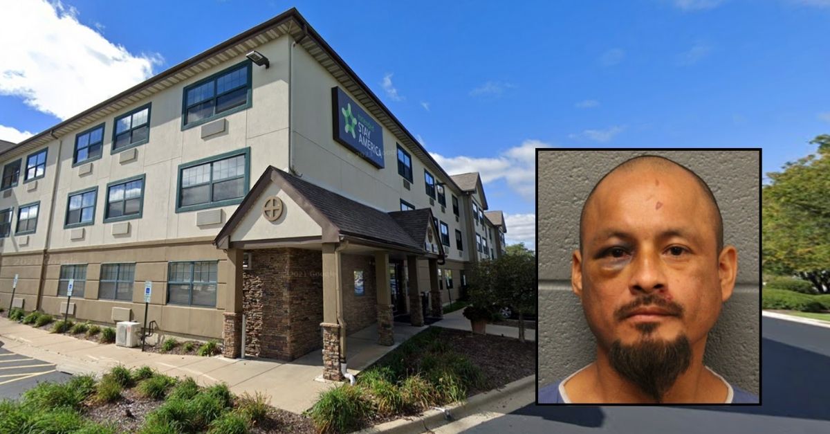 Hotel guest found in hallway 'covered in blood' after he tried butchering a man inside his room who was celebrating Christmas Eve with him and fell asleep: SAO