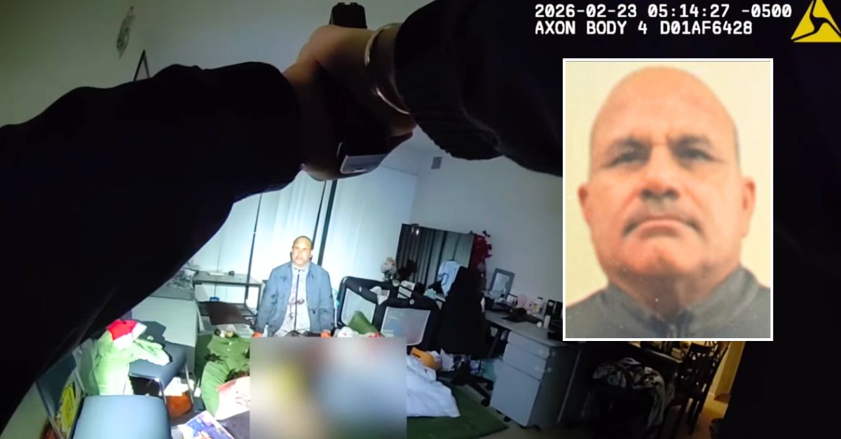 Man kept swinging meat cleaver as cops arrived after stabbing wife and daughter: Police