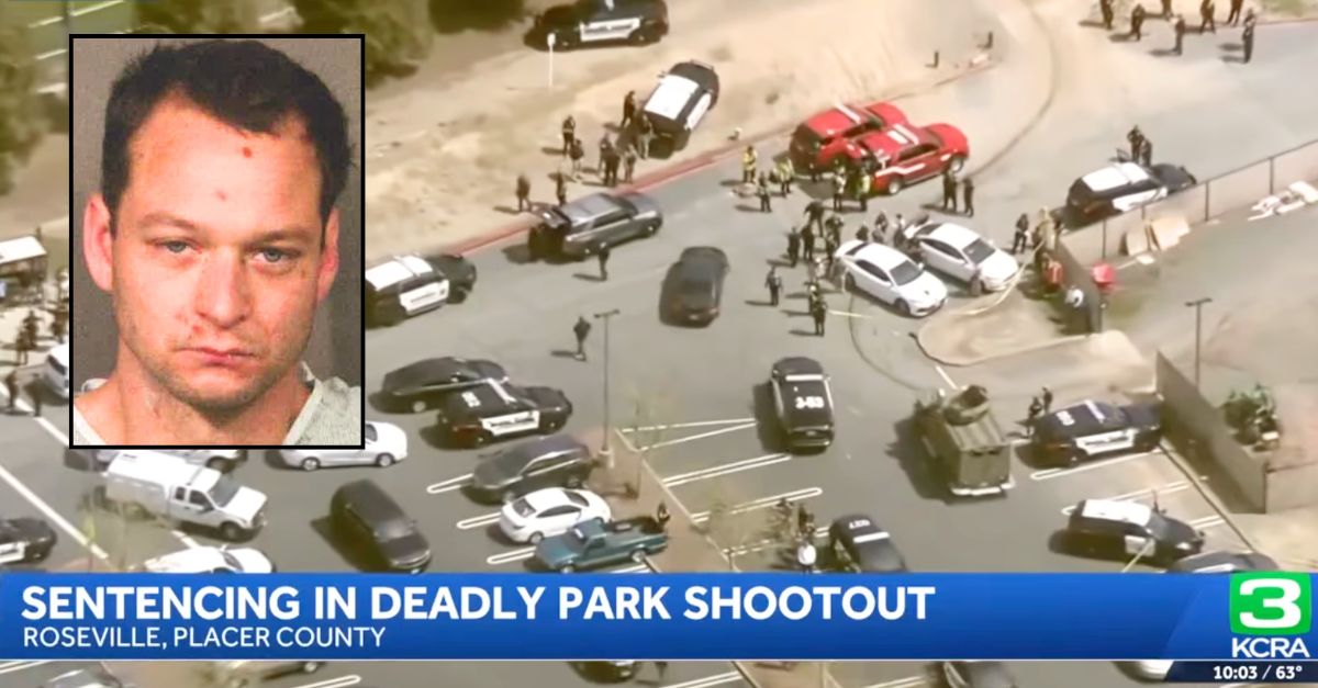 Couple fleeing gunshots at park find suspect kill the man and use the wife 'as a shield'