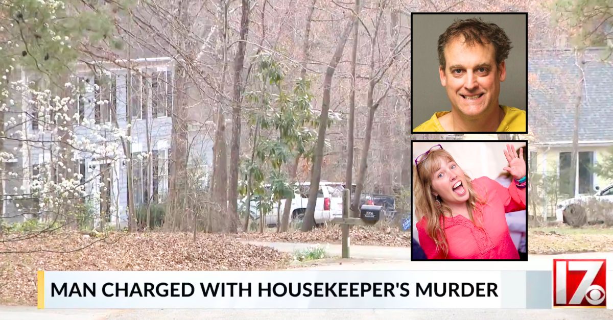 'He attacked our cleaning lady': Woman working at her desk realizes her husband stabbed their housekeeper to death before driving away, cops say