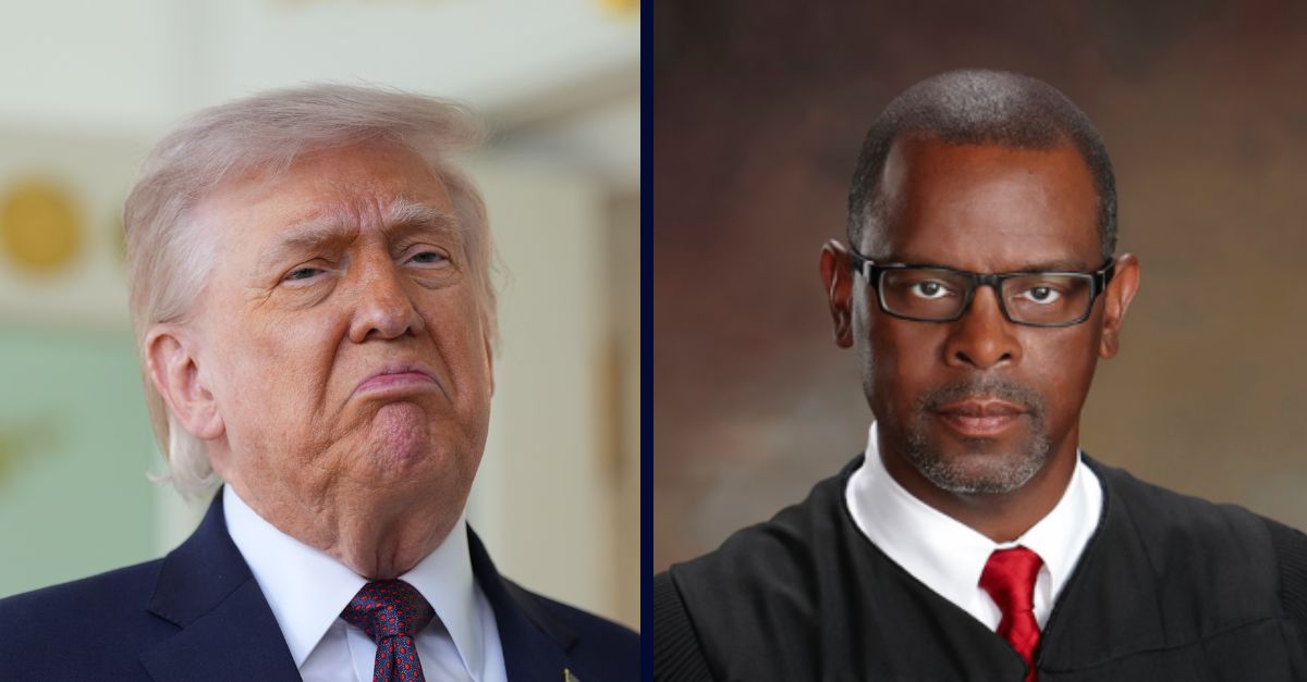 President Donald Trump Speaks Outside the White House Oval Office