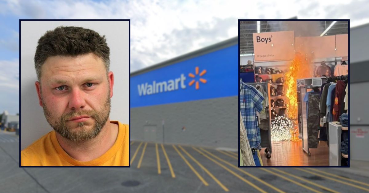 Man allegedly set fire at Walmart children's clothing section to distract from jewelry heist
