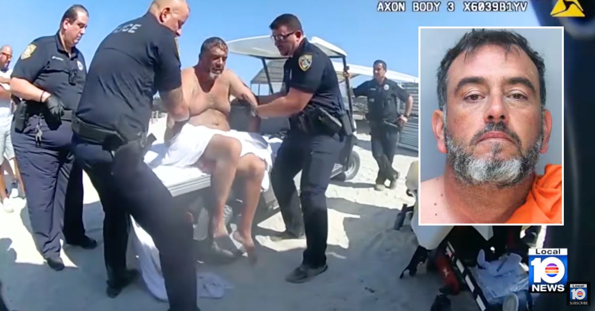Man charges beachgoers with feet-long drill after being told he can't sit on a chair: Cops