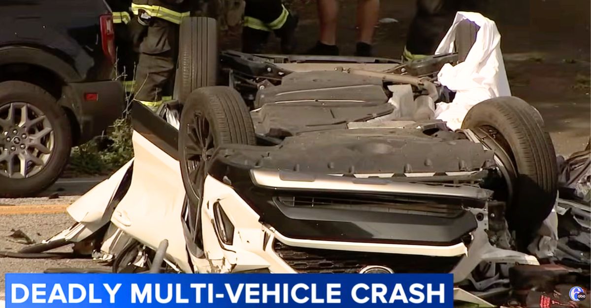 'He's dead': Man seeing red after fight with mother takes 'anger out' on his Toyota RAV4, sending it airborne into other people, witnesses say