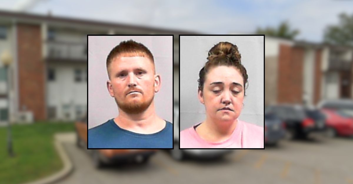 Parents of 1-year-old with 'bluish' and 'blotchy' skin ask neighbor to spy on investigators after mom and dad lied about where they were: Cops