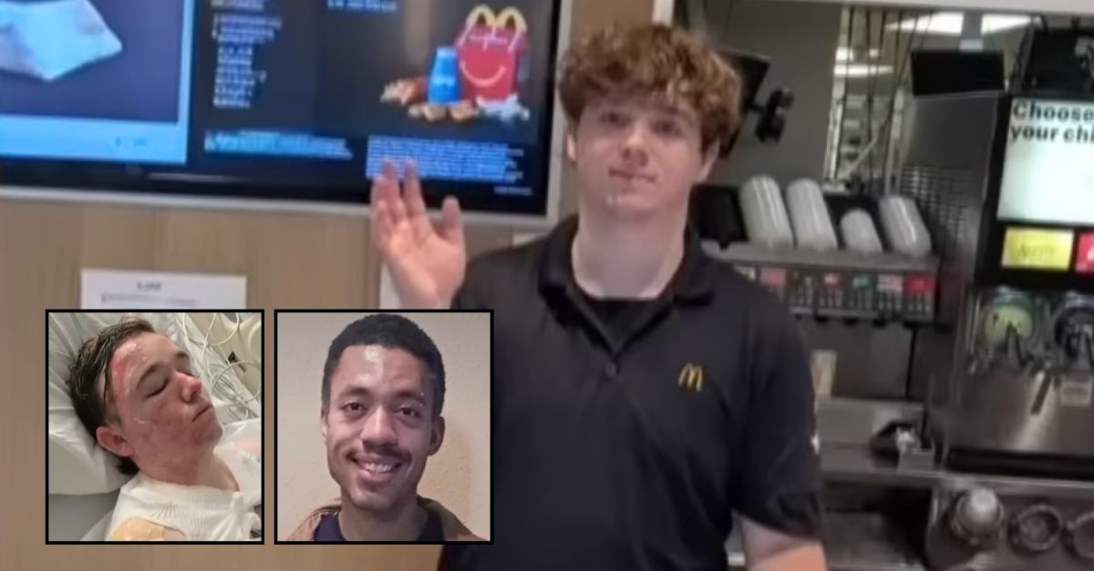 'Why would he do this to me?': McDonald's worker hurls hot oil on 20-year-old manager, leaving him with 'excruciating' 3rd-degree burns on face and body, cops and mom say