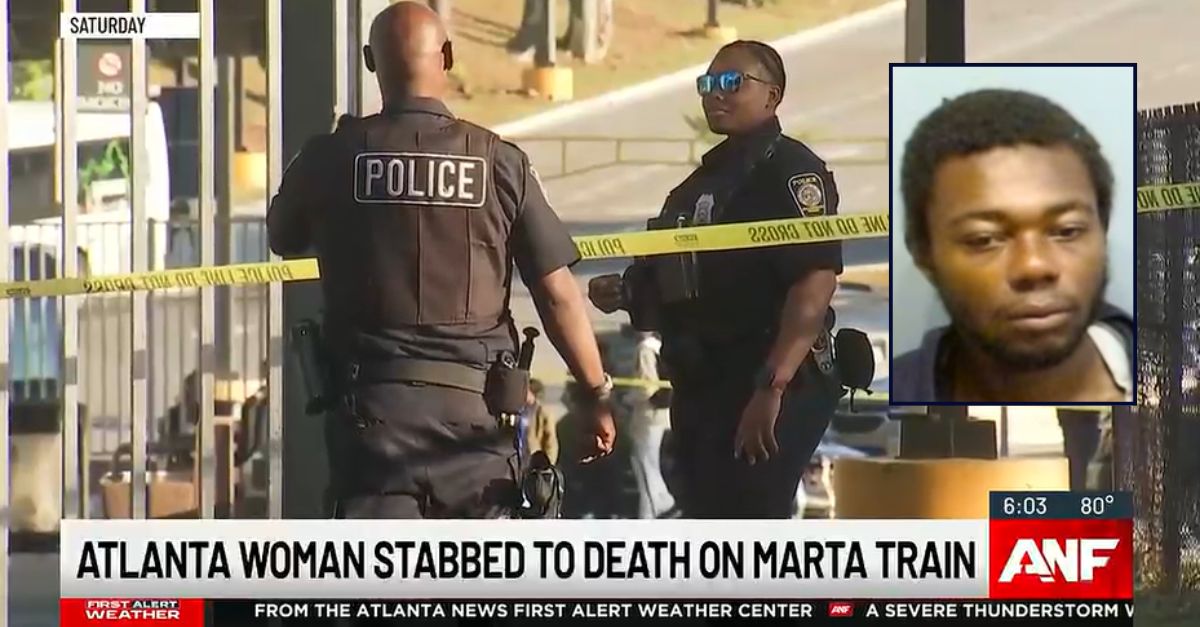 Man stood over great-grandma as she bled out after he stabbed her on commuter train: Cops