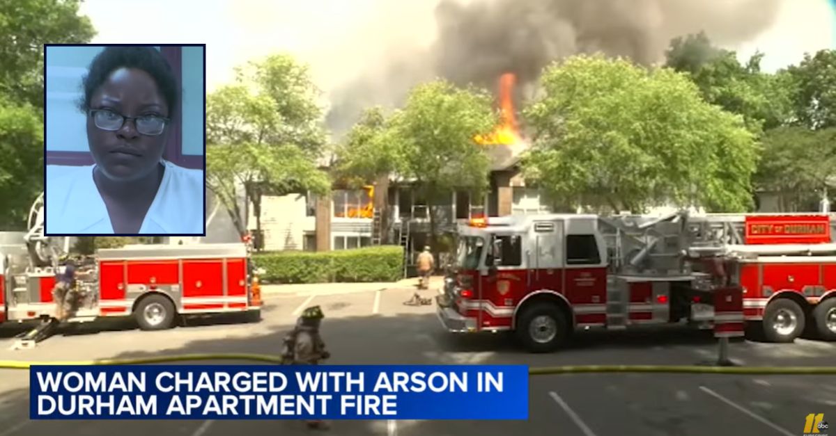 Woman 'smoked a cigarette and drank a beer' after mother, brother injured in fire she set: Cops
