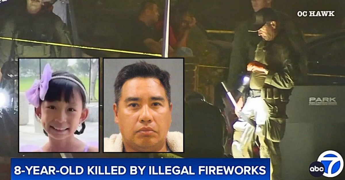 Man killed little girl with illegal July 4 firework 'cake' that shot out 'fireballs': DA
