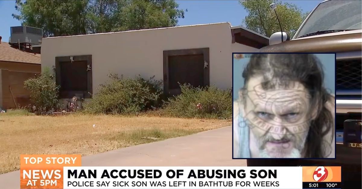 'Smelled like rotting meat': Dad left his disabled son in a bathtub for nearly 2 months until his 'muscles were gone,' police say