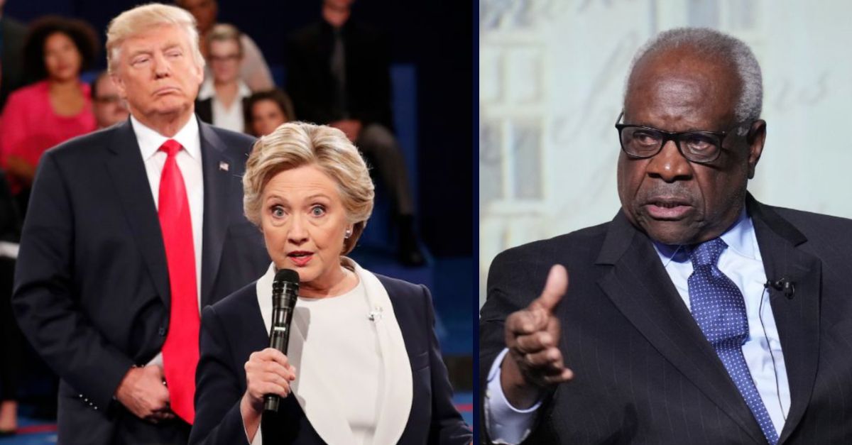 Justice Thomas comes through with extra time for Trump lawyers to make 'exceptionally important' case for letting president sue Hillary Clinton