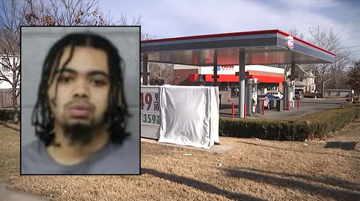 Man gunned down romantic rival at a gas station in full view of cameras