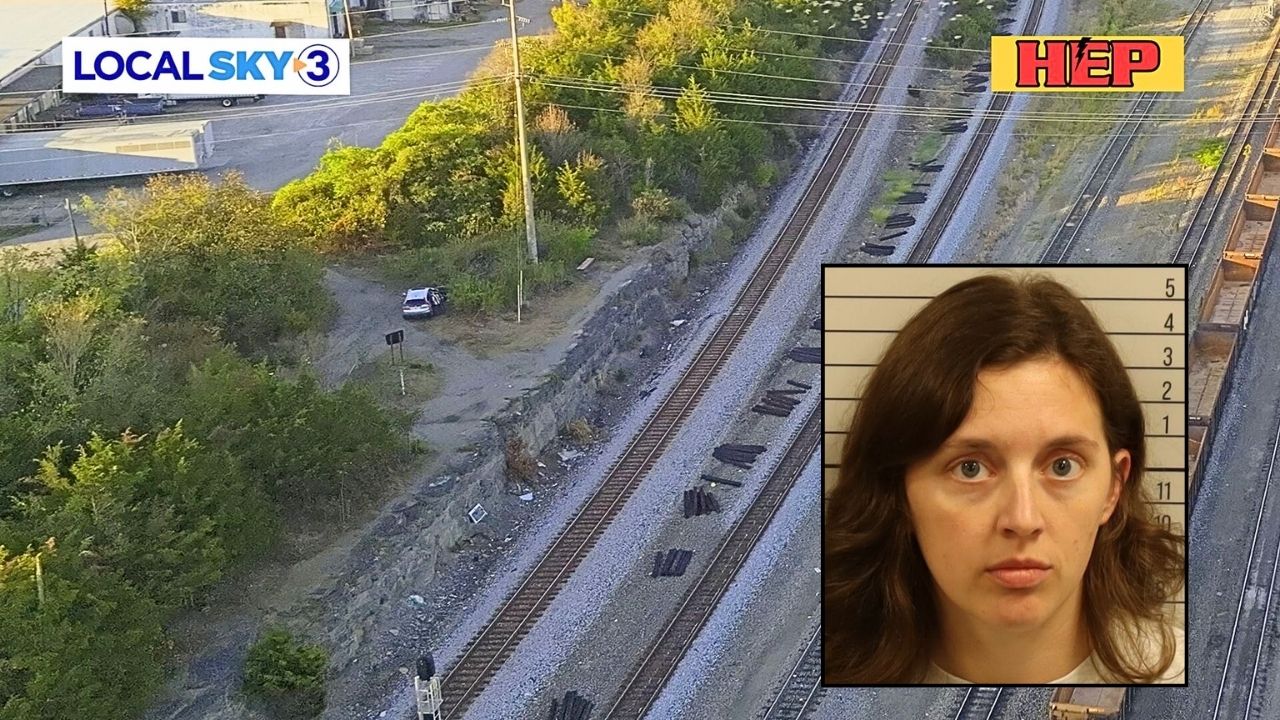 Mom plunged 2 little kids and herself off cliff in Honda CR-V, leaving them upside down near active railroad track while she was 'extremely impaired': Police