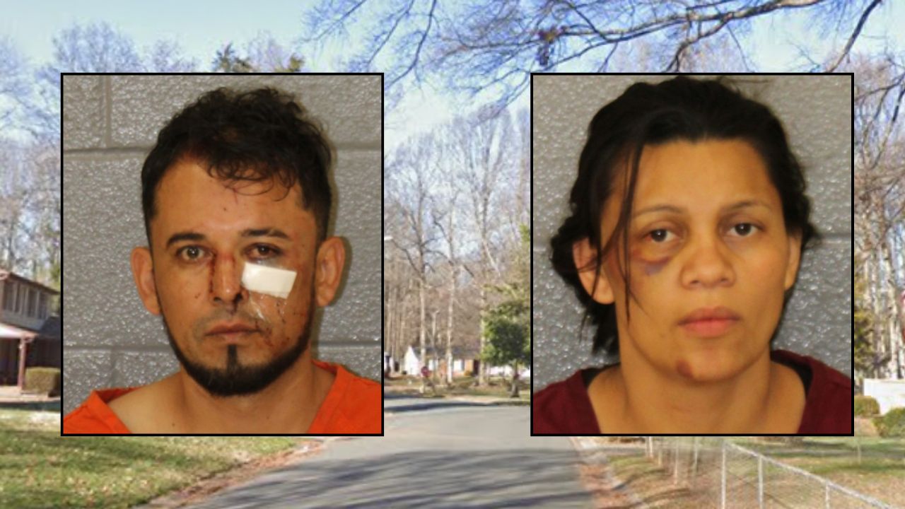 Garlic-throwing dad was 'spraying down' kids with cologne while mom spat and bit at officers responding to abuse call: Police
